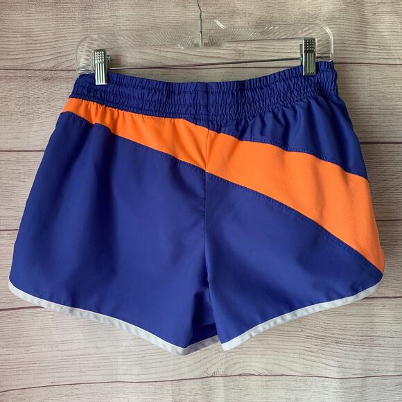 Fila Blue and Orange Shorts Drawstring Elastic Waist Gym Shorts Size Medium - Picture 6 of 11